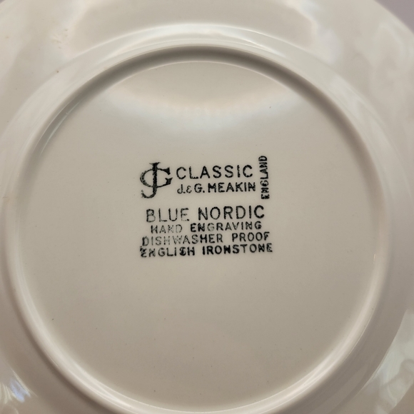 VTG J&G Meakin England Classic Nordic Ironstone. Set of 3 Dessert Plates. - Picture 4 of 6